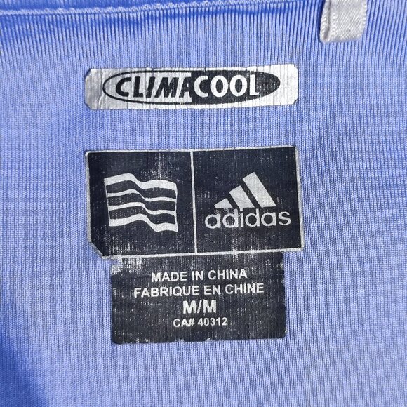 Adidas ClimaCool Active wear polo shirt women's  M light purple short sleeve - Picture 7 of 13